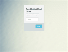 Tablet Screenshot of amedsohbet.com